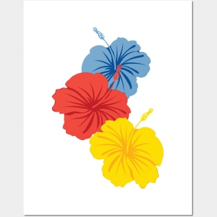 Bright Hibiscus Posters and Art